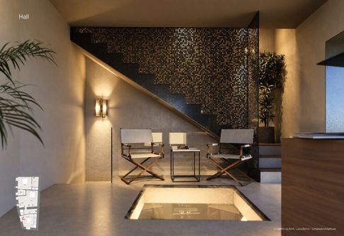 Ingresso in stile contemporaneo di 12 di Luca Borro - Architetto Ingresso in stile contemporaneo di 12 di Luca Borro - Architetto