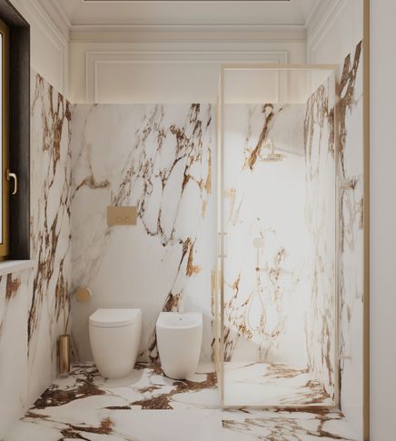 Bagno in stile classico di 10 di Salvatore Sito Interior Designer