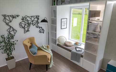 Open Space in stile moderno di 30 di Caterina Scamardella Architetto
