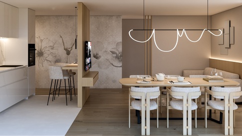 Open Space in stile contemporaneo di 32 di 1507 Interior studio Open Space in stile contemporaneo di 32 di 1507 Interior studio