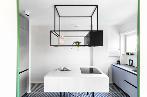 Cucina in stile contemporaneo di 15 di PERIMETRI studio Cucina in stile contemporaneo di 15 di PERIMETRI studio