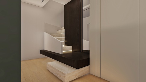 Ingresso in stile contemporaneo di 15 di Areadieci architettura