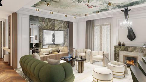 Open Space in stile contemporaneo di 20 di Salvatore Sito Interior Designer