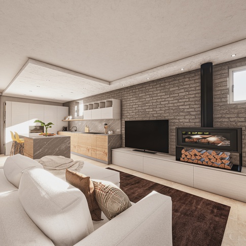 Open Space in stile contemporaneo di 120 di Tania Radici Interior Designer Open Space in stile contemporaneo di 120 di Tania Radici Interior Designer