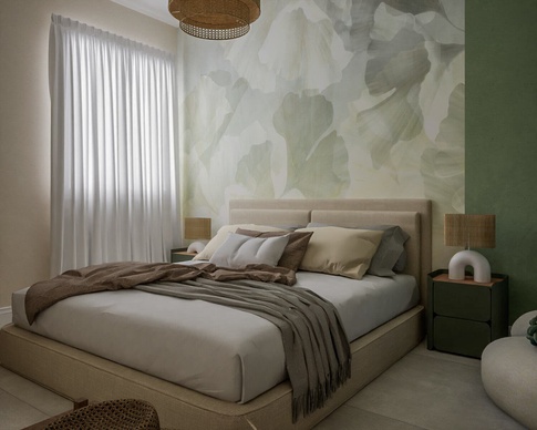 Camera da Letto in stile japandi di 14 di Caterina Scamardella Architetto