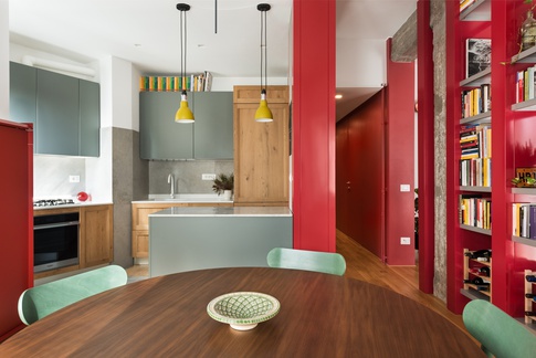 Open Space in stile contemporaneo di 20 di ol3darchitettura e NUOstudio