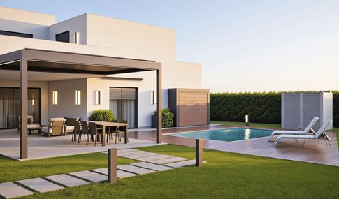 Giardino in stile japandi di 400 di Arcangelo Primato