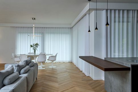 Open Space in stile contemporaneo di 62 di DQA Studio di architettura