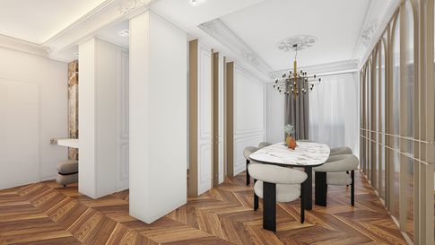 Open Space in stile classico di 25 di Salvatore Sito Interior Designer