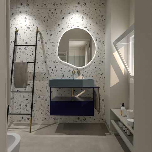 Bagno in stile contemporaneo di 5 di EasyRelooking srls