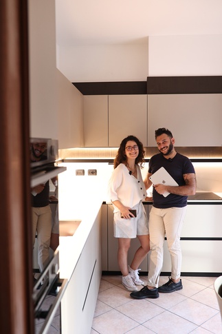 Cucina in stile contemporaneo di 12 di Renderincanto