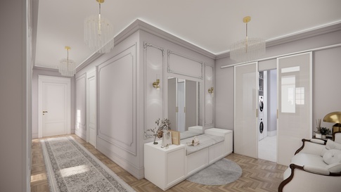 Ingresso in stile classico di 23 di Maison Monrò Ingresso in stile classico di 23 di Maison Monrò