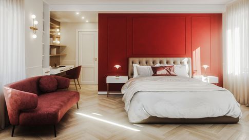 Camera da Letto in stile contemporaneo di 29 di Annalisa Carli Architetto