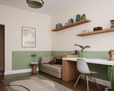 Studio in stile japandi di 14 di Caterina Scamardella Architetto