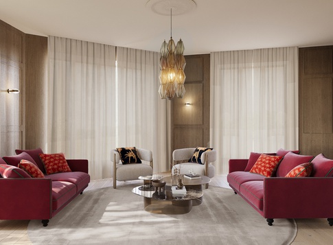 Soggiorno in stile contemporaneo di 35 di EmmePi Architettura