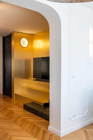 Soggiorno in stile eclettico di 25 di italo armone design studio