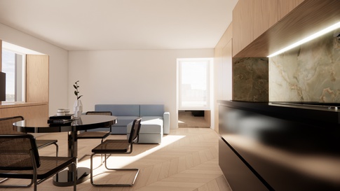 Open Space in stile moderno di 15 di Nido-innerspaces