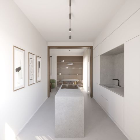 Cucina in stile minimal di 12 di LIT-ARCHITECTS