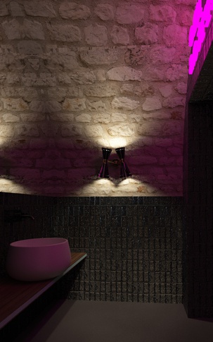 Bagno in stile soft industrial di 10 di Simone Cornacchia