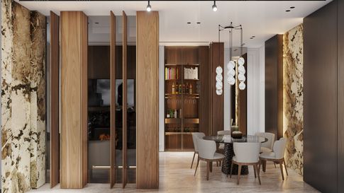 Open Space in stile contemporaneo di 30 di Salvatore Sito Interior Designer