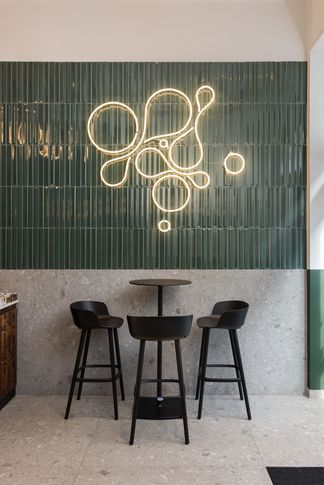 Open Space in stile contemporaneo di 50 di Facta Studio Architetti Milano