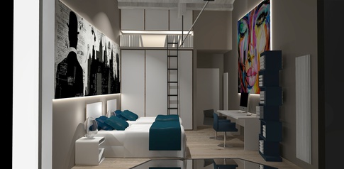 Camera da Letto in stile contemporaneo di 16 di Stefano Bergami studio interior design