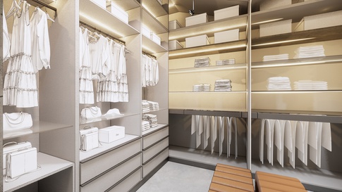 Cabina Armadio in stile urban di 7 di Simona Fogalesi interior designer