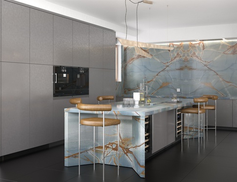 Cucina in stile contemporaneo di 30 di Yulia Pyanzina Design