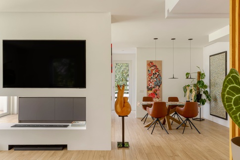 Soggiorno in stile contemporaneo di 65 di Caterina Scamardella Architetto Soggiorno in stile contemporaneo di 65 di Caterina Scamardella Architetto