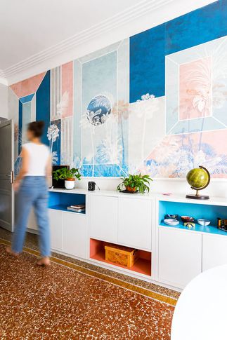 Soggiorno in stile vintage di 25 di Equus Architects