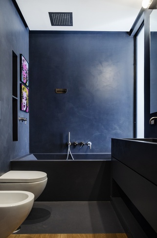 Bagno in stile moderno di 5 di Sara Fabbroni Architetto