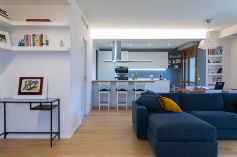 Open Space in stile moderno di 45 di zero6studio