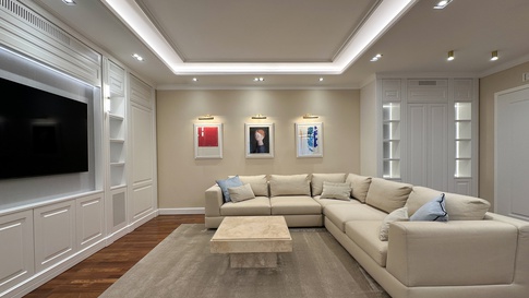 Soggiorno in stile contemporaneo di 47 di Studio Gaetano Riccardelli