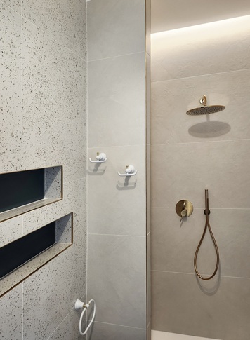 Bagno in stile contemporaneo di 5 di STUDIO FABIO VIZZI ARCHITETTURA
