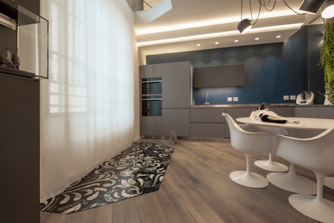 Open Space in stile moderno di 65 di MICHELE VOLPI STUDIO INTERIOR DESIGN