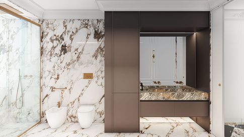 Bagno in stile classico di 10 di Salvatore Sito Interior Designer