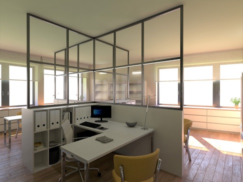 Open Space in stile contemporaneo di 42 di Francesca Boglio Architetto Open Space in stile contemporaneo di 42 di Francesca Boglio Architetto