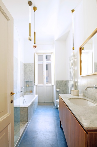 Bagno in stile retrò di 7 di L2 Architettura