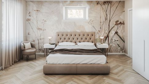 Camera da Letto in stile contemporaneo di 18 di Annalisa Carli Architetto