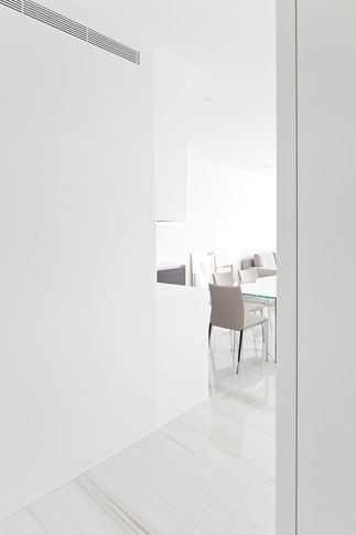 Ingresso in stile minimal di 5 di Ciliegio Esterno