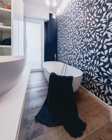 Bagno in stile contemporaneo di 6 di Annalisa Carli Architetto Bagno in stile contemporaneo di 6 di Annalisa Carli Architetto