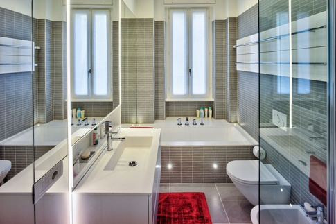 Bagno in stile contemporaneo di 6 di Pierpaolo Iannone Architetto