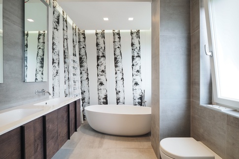 Bagno di Servizio in stile contemporaneo di 7 di Desearq studio - architettura e interior design Bagno di Servizio in stile contemporaneo di 7 di Desearq studio - architettura e interior design