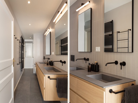 Bagno in stile moderno di 5 di NOMADE ARCHITETTURA