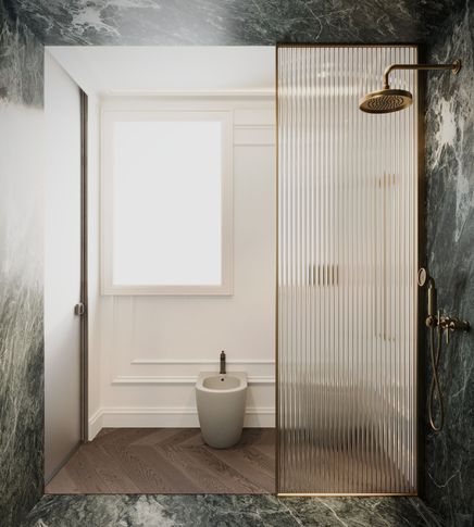 Bagno in stile contemporaneo di 10 di Salvatore Sito Interior Designer