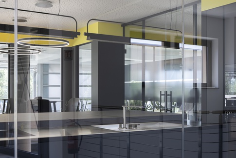 Open Space in stile contemporaneo di 40 di COBE architetti