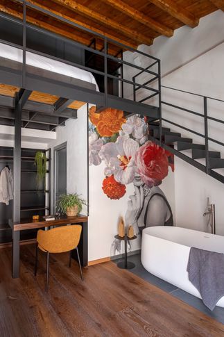 Camera da Letto in stile soft industrial di 25 di Marila Fasulo Architetto