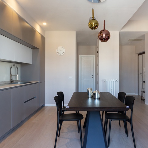 Open Space in stile moderno di 45 di zero6studio