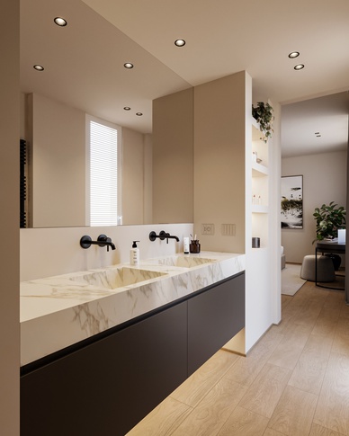Bagno in stile moderno di 13 di doppiozero interior