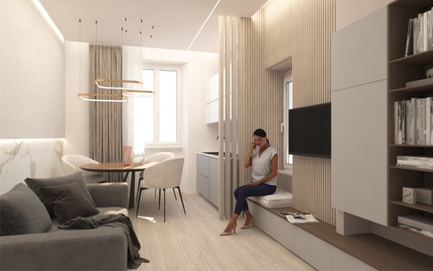 Open Space in stile moderno di 20 di Stefano Proietti Architetto